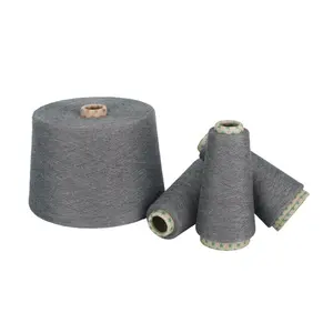 ホット販売21s/140s/1黒繊維糸リング紡績ポリエステルビスコース糸織りと編み物用高粘着性ソックス糸