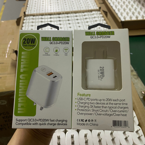 Caricabatterie di Tendenza, Nuovo Arrivo PD 20W PD 18W USB-A Tipo <span class=keywords><strong>C</strong></span>, Caricatore da Muro a <span class=keywords><strong>2</strong></span> Porte QC3.0, Adattatore USB per Ricarica Rapida - Product Image 2