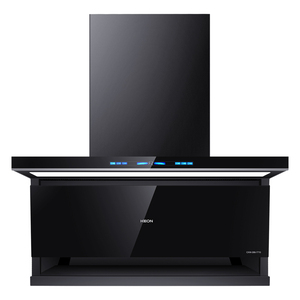 KEON Usine OEM Personnalisé Vente en gros Ménage Cuisine Acier inoxydable Montage mural courant descendant <span class=keywords><strong>Hotte</strong></span> intelligente à faible bruit - Product Image 1