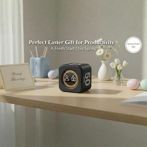 Minuteur Pomodoro compact pour cuisine (ABS) – <span class=keywords><strong>Compte</strong></span> <span class=keywords><strong>à</strong></span> <span class=keywords><strong>rebours</strong></span>/<span class=keywords><strong>Compte</strong></span> <span class=keywords><strong>à</strong></span> <span class=keywords><strong>rebours</strong></span> silencieux 5/<span class=keywords><strong>10</strong></span>/25/50 min, temps fixe 1-6 heures pour le travail, TDAH, enfants (Noir) - Product Image 5