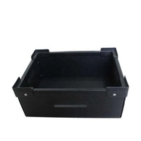 Meilleur prix Durable Coroplast PP Carton ESD Anti Static Box Avec Cadre En Plastique Ondulé Chiffre D'affaires Fourre-Tout Avec Couteau Carte Diviseur