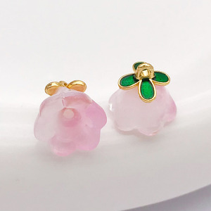 Coloré Transparent Verre Muguet Pendentif DIY Collier Bracelet Bijoux Accessoires - Product Image 6