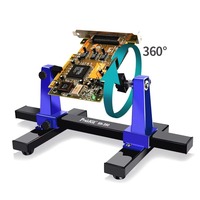 Soporte Ajustable para PCB Proskit SN-390 con Rotación de 360 Grados, Abrazadera para Placas de Circuito Impreso, Herramientas de Reparación de Componentes Electrónicos
