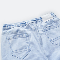 Pantalon cargo jogger en denim délavé pour homme, taille à cordon, jeans utilitaires, OEM, marque privée 4E813