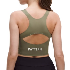 Top Deportivo de Gimnasio para Mujer, Ajustado, Transpirable, de Spandex/Nailon, Personalizado OEM, Sujetador Deportivo de Yoga, Ropa Deportiva, Sin Mangas, para Correr - Product Image 3