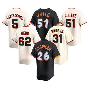 2025新品格安トップステッチアメリカン野球ジャージーサンフランシスコ #26マットチャップマン #51Jung Hoo #5 Yastrzemski - Product Image 6