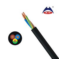 16 mm 35mm Flexible Propósito General H05rn F H07rn F 100mm 150mm 5 Core 4 Core Flex Cable de goma resistente