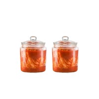 1 gallon 2 gallons de pots de kimchi pour cornichons Grand récipient en verre pour articles ménagers Pot de stockage avec couvercles hermétiques en verre