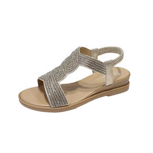 Sandalias de verano de una sola tira de seda satinada, sandalias de tacón alto estilo europeo, elegantes y modernas sandalias de tacón grueso para mujer - Product Image 6
