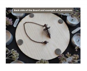 Tableros de péndulo y espíritu de madera, respuestas de cuervo, herramientas de adivinación de brujería, decoraciones de Altar, regalos para mejores amigos - Product Image 5