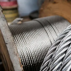 Cuerda de alambre de acero sin rotación 18X19 Cable de acero de alta resistencia