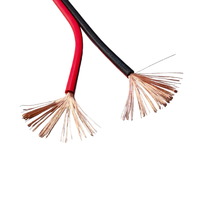 Kabel Speaker Audio Harga Pabrik Transparan Merah Hitam Paralel Tembaga Kabel Speaker Musik