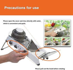 <span class=keywords><strong>Mandoline</strong></span> professionnelle à multiples réglages pour couper les légumes, trancheuse à légumes, <span class=keywords><strong>mandoline</strong></span> à légumes, épaisseur réglable, julienne - Product Image 6