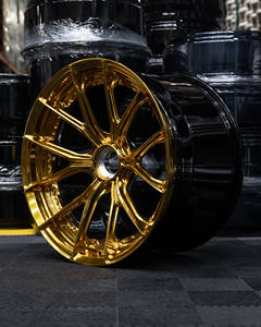 Jante de luxe personnalisée 2 pièces en chrome doré forgé pour C8 720s <span class=keywords><strong>Lamborghini</strong></span> 5x114.3 5x120 5x130 20 21 22 24 pouces - Product Image 2