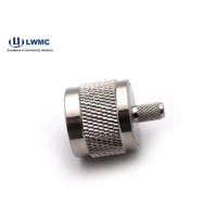 Conector de abrazadera macho/hembra tipo N de alto rendimiento de fábrica para cable RG58