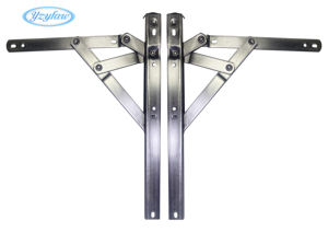 Фрикционный фиксатор из нержавеющей стали 304, усиленный, 12 дюймов, толщина 3 мм, с круглым пазом, 4-запорный, для алюминиевых поворотно-откидных окон - Product Image 3