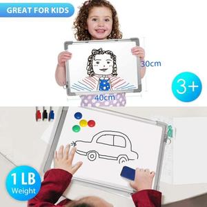 ZOIFUN Portable <strong>Mini</strong> Small Dry Erase <strong>Whiteboard</strong> 12" X 16" Magnetic Hanging Double Sided White Board - Product Image 4