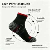 Chaussettes de course professionnelles transfrontalières en nylon tricoté pour jeunes, cyclisme en extérieur, basketball, compression élastique, absorbant la transpiration