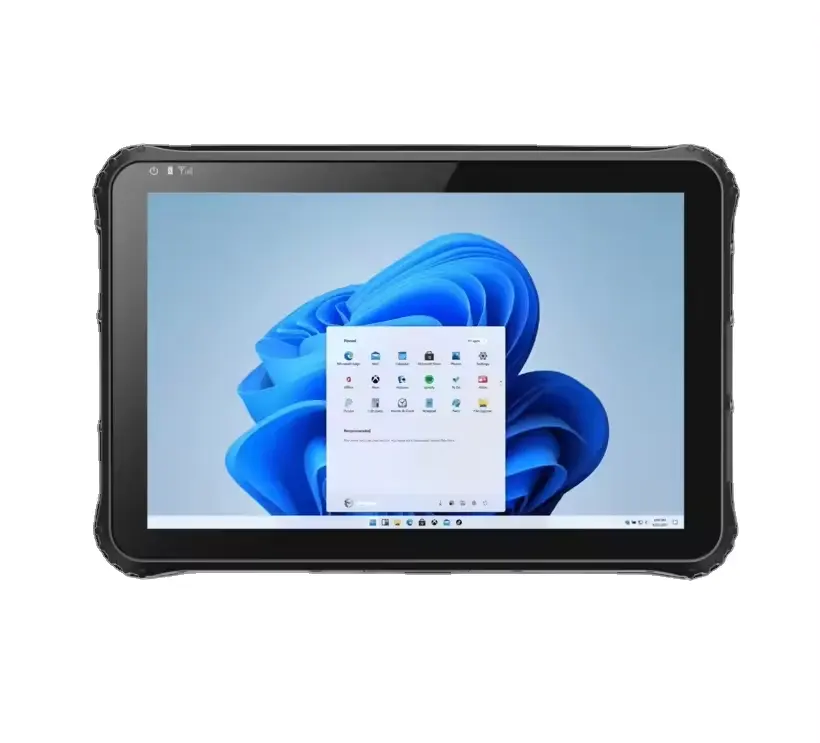 ECO-T109 12.2" display MIL-STD-810G tablet industrial robusto com Windows 11 certificado com leitor de código de barras