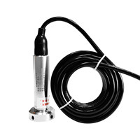 Capteur de niveau de liquide submersible anti-blocage et anti-sédiments en acier inoxydable 316L pour piscines d'évacuation et réservoirs d'eau 4-20mA
