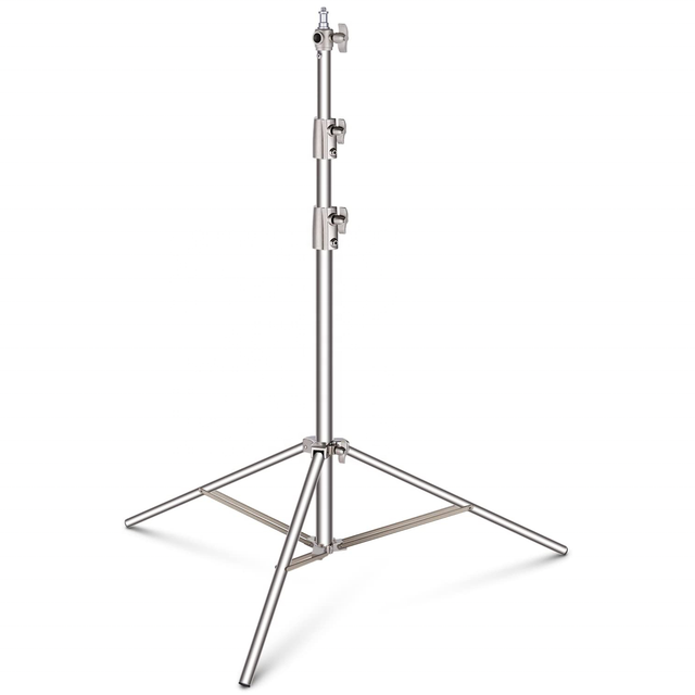 2.8 m Stainless Steel Video Photo Shoot Equipment Adjustable Tripod Stand  for Studio Lighting