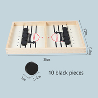 Jeu de hockey sur table en bois Fast Sling Puck pour adultes, enfants, jeu interactif familial
