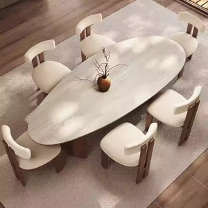 Wabi-sabi stile in legno massello Tunnel del vento pietra lastra tavolo moderno irregolare tavolo da pranzo <span class=keywords><strong>per</strong></span> <span class=keywords><strong>soggiorno</strong></span> formato perfetto <span class=keywords><strong>per</strong></span> uso domestico - Product Image 1