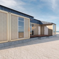Bureau et maison de conteneur préfabriqués entièrement meublés 9-en-1, en acier galvanisé durable, fabriqués en Chine