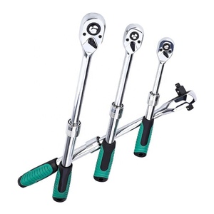 Quick Release <strong>Ratchet</strong> Socket <strong>Wrench</strong> 1/2 Inch <strong>3</strong>/8 Inch 1/<strong>4</strong> Inch Straight Handle Quick <strong>Wrench</strong> 72 Tooth Telescopic <strong>Ratchet</strong> Socket - Product Image 1