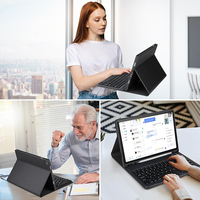 Sarung Keyboard nirkabel, pelindung Keyboard untuk Samsung Tablet Galaxy Tab A9Plus/A9 + 11 inci 2023 (SM-X210/X216/X218) bisa dilepas