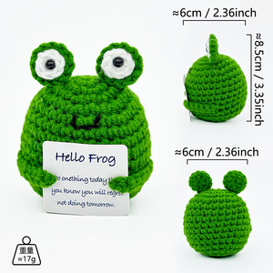 Juguete <span class=keywords><strong>de</strong></span> ganchillo hecho a mano, figura <span class=keywords><strong>de</strong></span> dibujos animados adorable, decoración <span class=keywords><strong>de</strong></span> escritorio, regalo festivo, aguacate verde <span class=keywords><strong>de</strong></span> boca lisa (Tarjeta Y), pequeño conejito zanahoria - Product Image 4