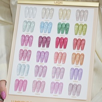 ZRKGEL Ladai 24 Couleurs Gel à Ongles Scintillant Effet Diamant Lumineux TPO Sans HEMA Soak Off UV Gel pour Vente en Gros Gel Disco