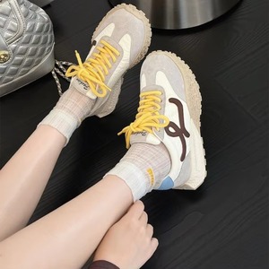 Zapatos Casuales para Mujer - Estilo Primavera 2026 - Versión Coreana con Suela Gruesa y Antideslizante - Product Image 1