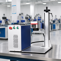 Marqueur laser à fibre 20W 30W 50W pour la gravure de bijoux, machine CNC fermée, refroidie par air, avec prise en charge des formats DXF BMP AI DWG