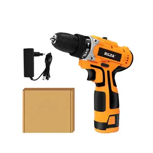 Multi-function Waterproof Hand Screwdriver 21V Lithium Battery Impact Electric Cordless Wood Drill Set Power Drill