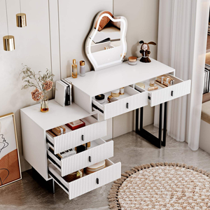 Comodino moderno semplice Mini comò con specchio luminoso Xuan camera da letto principale <span class=keywords><strong>angolo</strong></span> integrato vanità del torace - Product Image 5