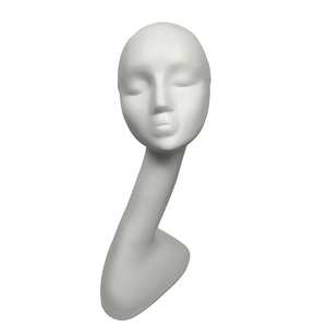 Tête de mannequin réaliste de grande taille, abstraite, avec support, sans cheveux, pour la formation, tête de mannequin avancée pour la pratique des perruques, modèle chauve - Product Image 1