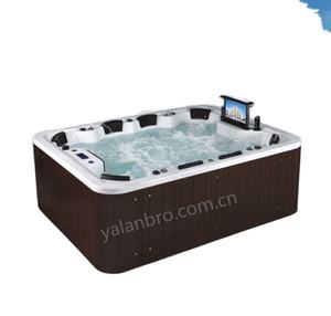 Big <span class=keywords><strong>Capital</strong></span> Bañera de hidromasaje Lujo Sentado Europa Hotel Patio trasero Piscinas Hidroterapia Rectangular Spa de masaje al aire libre - Product Image 1