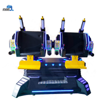 Simulador de Mecánica Interactivo 9D, Máquina de Cine VR, Dos Jugadores, Realidad Virtual Interior, Joystick de Disparos, Videojuego, Metal Resistente