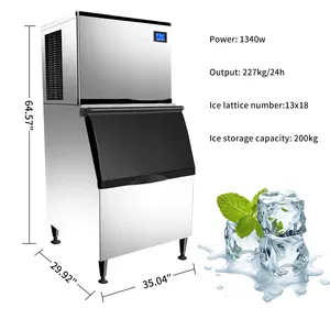 300kg 120kg Daily Hot Sale China Manufacturer Factory Direct Wholesale Cube Ice Maker Machine