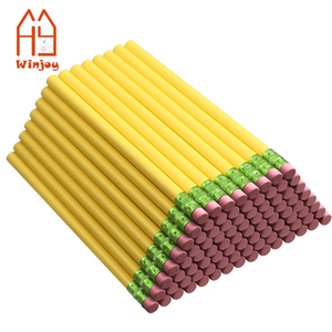 Lápices de Madera Extra Gruesos al por Mayor OEM, Lápices Hexagonales Jumbo Amarillos con Borrador, Suministro Directo de Fábrica de Papelería Personalizada - Product Image 1