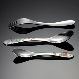 Ensemble de vaisselle de luxe pour enfants <span class=keywords><strong>couverts</strong></span> en acier inoxydable couteau pour bébé fourchette cuillère conception de <span class=keywords><strong>couverts</strong></span> pour enfants réutilisables - Product Image 4
