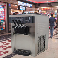 Machine à glace molle commerciale automatique neuve, vente en gros d'usine, 220V électrique, 3 saveurs