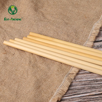 Pailles en roseau naturelles de 20 cm pour smoothies, jus, cocktails - Écologiques, biodégradables, réutilisables, pour les voyages