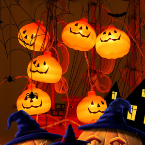 Nueva Cadena de Luces LED con Forma de Calabaza, Decoración para Fiesta de Halloween, Caja de Baterías, Adorno de Luz Nocturna para el Festival de los Fantasmas - Product Image 5