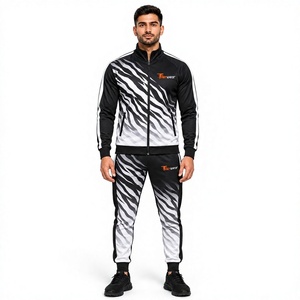 <b>Mens</b> Sublimation Team Tracksuit Custom Sports Uniform Jacket <b>Pants</b> Athletic Training <b>Running</b> Football Basketball Fitness Gym - Product Image 1