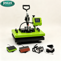 Presse à transfert thermique manuelle multifonction 8-en-1 pour la sublimation, idéale pour l'impression personnalisée de vêtements et de t-shirts – Nouveauté en gros