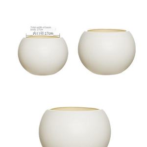 Pot <span class=keywords><strong>de</strong></span> fleurs sphérique en soie créatif <span class=keywords><strong>de</strong></span> luxe à entrée simple, résistant à la corrosion, pour <span class=keywords><strong>salon</strong></span> - Product Image 5