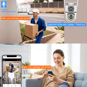 Tuya Smart 8MP Draadloze PTZ-beveiligingscamera voor buiten met dubbele lens, bewegingsdetectie, IP66 waterdicht, nachtzicht en tweerichtingsaudio - Product Image 2