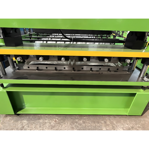 아연 아연 도금 강철 루핑 패널 타일 만들기 기계 5V 트윈 리브 지붕 시트 롤 성형 기계 - Product Image 2